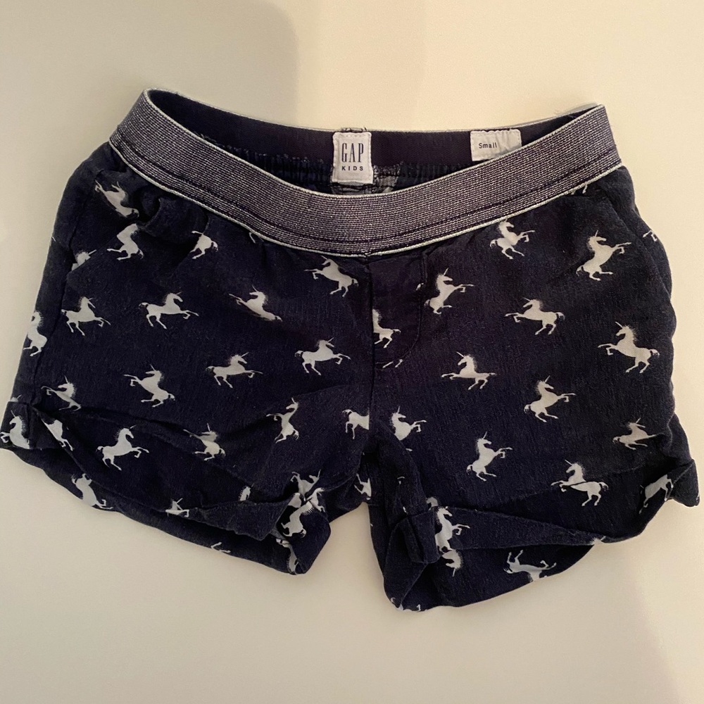 GAP girls unicorn shorts